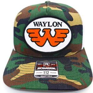 Waylon Patch Richardson 112 Curved Bill Mesh Trucker Snapback Hat Cap